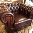 Sedačka Chesterfield Bordeaux 1 / Kreslo