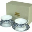 Porcelánový set 2+2 modrý, ART 98578